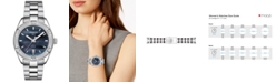 Tissot Women's Swiss PR 100 Sport Chic T-Classic Gray Stainless Steel Bracelet Watch 36mm 